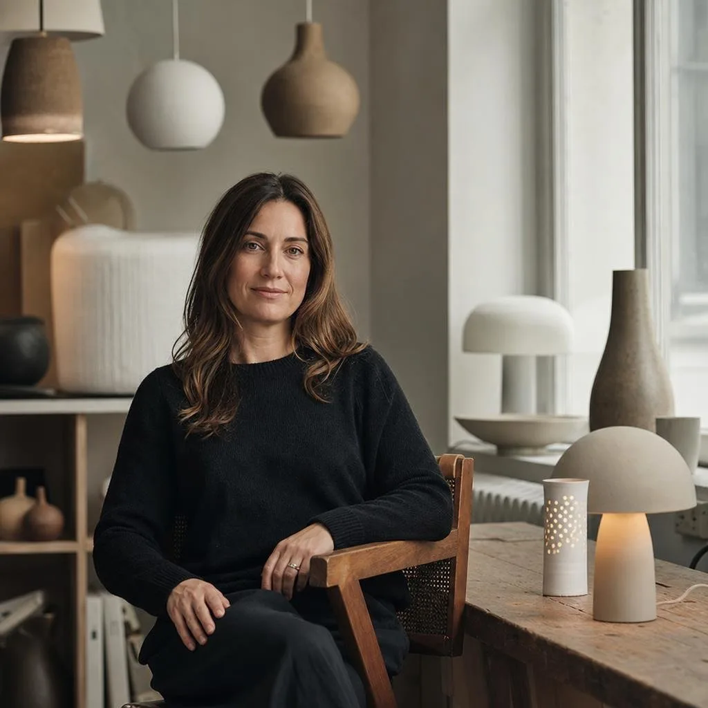 Quiet workshop with lighting fixtures and natural light